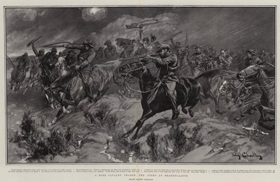 Une charge de cavalerie boer, la bataille de Brakenlaagte - John Charlton